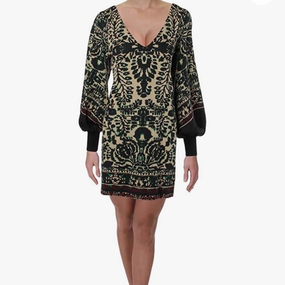 Free People Dresses & Skirts - FREE PEOPLE Music Lyrics Printed Mini Dress Small